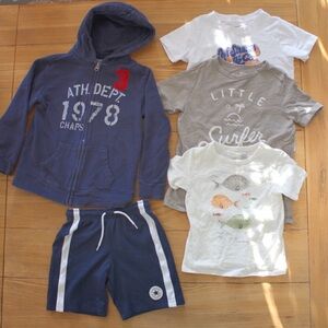 Boys (5) Piece Bundle Little Co. Lauren Conrad, Chaps, Levi’s, Converse Preowned